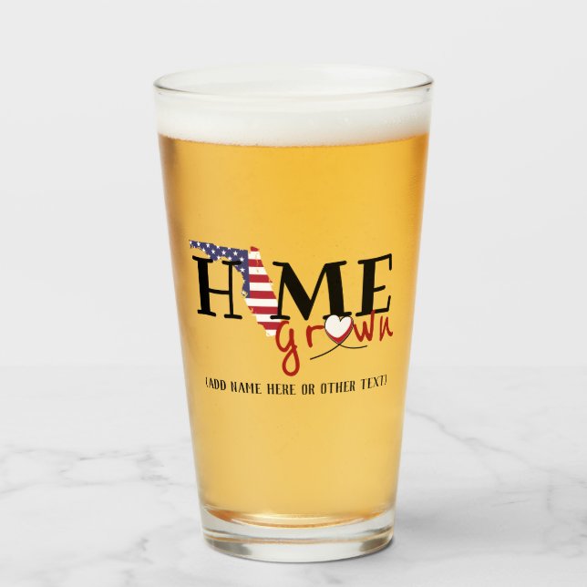 Verre FLORIDA Home Gros Bière personnalisée (Devant (rempli))
