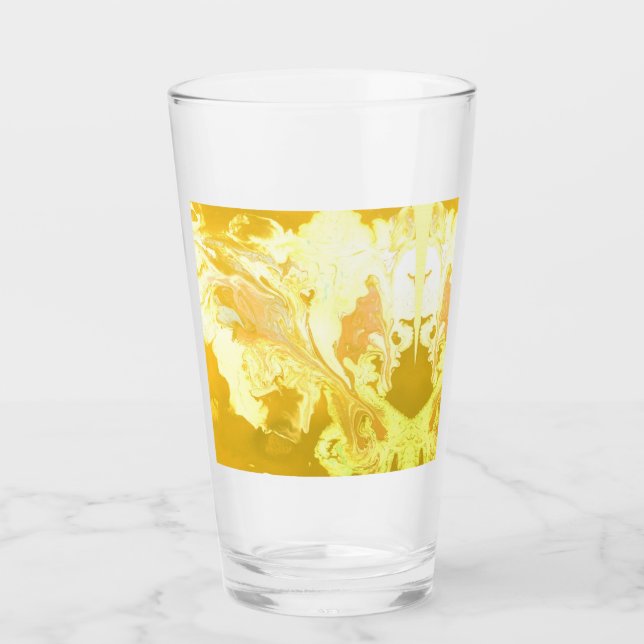 Verre Fluide Acrylique Fleur Boho Gaie Pour Mus (Devant)