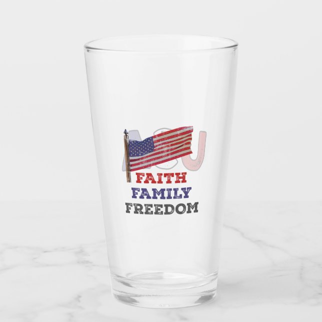 Verre Foi Liberté familiale (Devant)