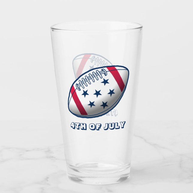 Verre Football du 4 juillet (Devant)