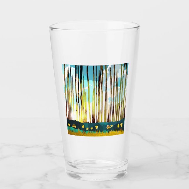 Verre Forêt matinale (Devant)