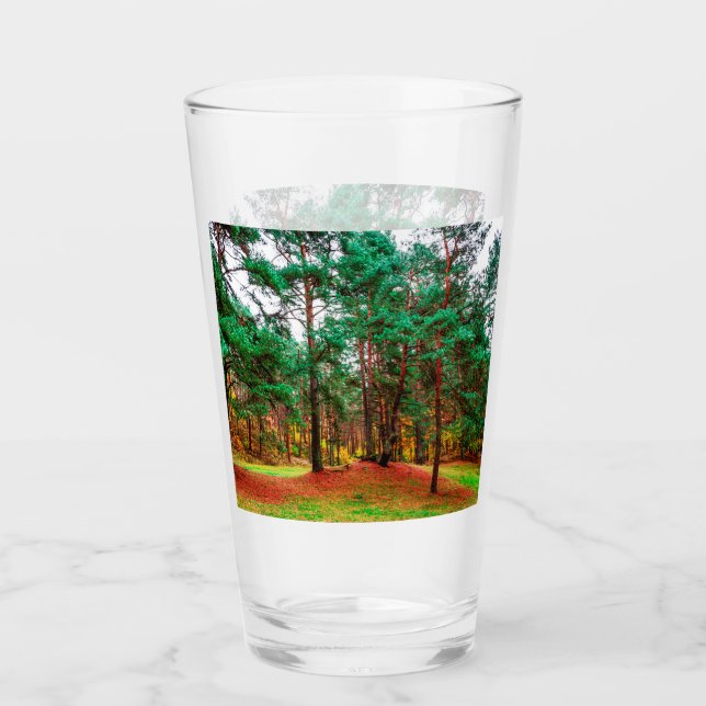 Verre Forêt mixte d'automne (Devant)
