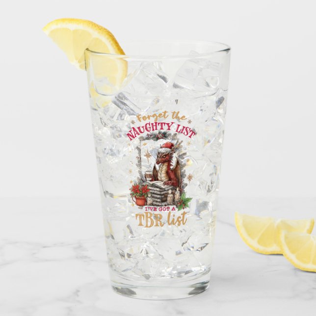 Verre Forget The Naughty List I've Got a TBR List  (Devant glace)