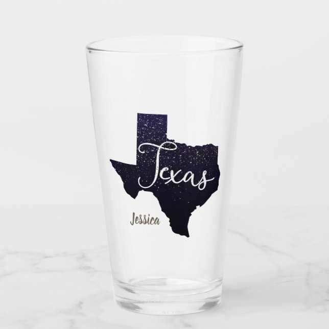 Verre Forme d'état des étoiles de nuit Texas (Devant)