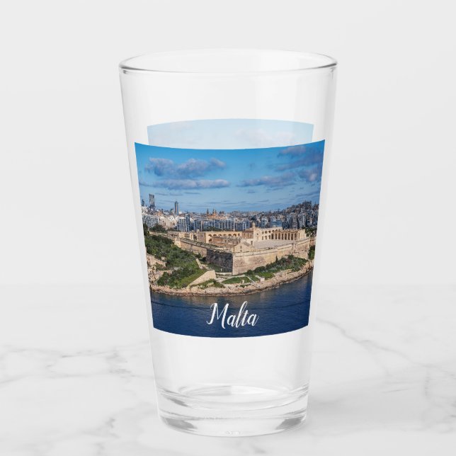 Verre Fort Manoel et Sliema de La Valette, Malte (Devant)