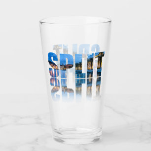 Verre Fractionner le texte de la promenade en Croatie