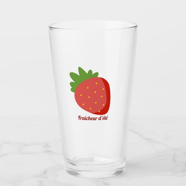Verre Fraise Fraîcheur d'été (Devant)