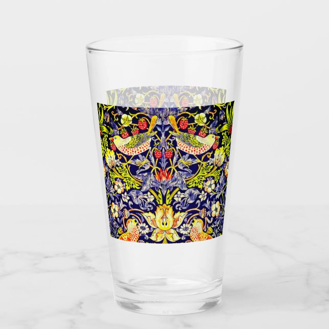 Verre Fraise Thief Oiseaux William Morris (Devant)