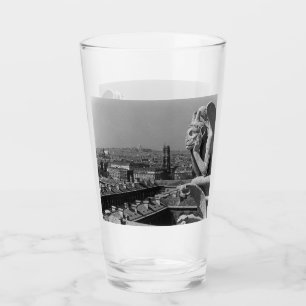 Verre France vintage Paris Cathédrale Notre-Dame penseur