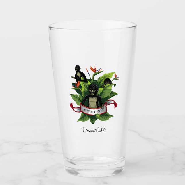 Verre Frida Kahlo | mis Monos (Devant)