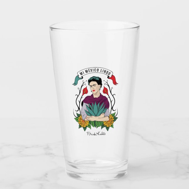 Verre Frida Kahlo | Mon Beau Mexique (Devant)