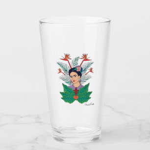 Verre Frida Kahlo   Oiseaux de Paradis Floral Graphic