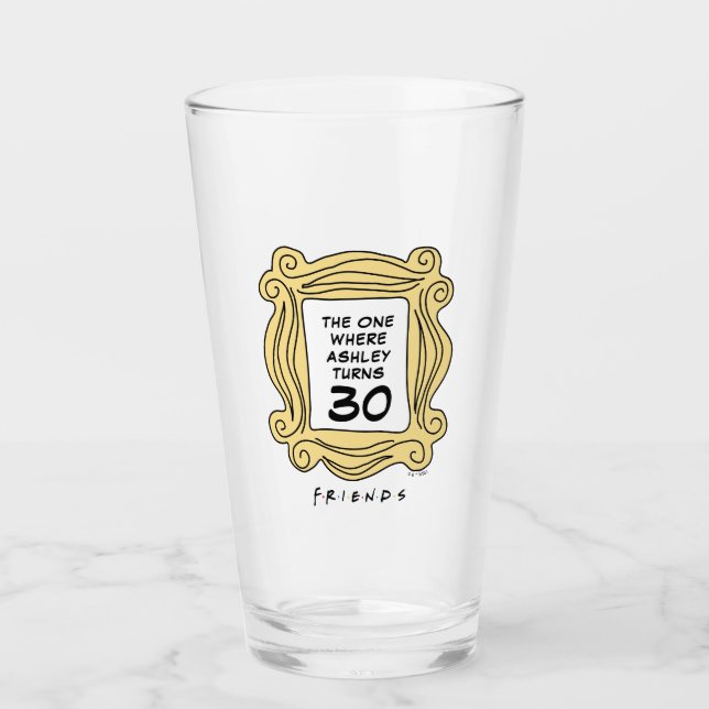 Verre FRIENDS™ | Celui avec l'anniversaire (Devant)