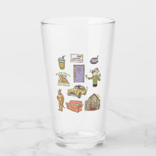 Verre FRIENDS™   Icônes de dessin animé Graphique