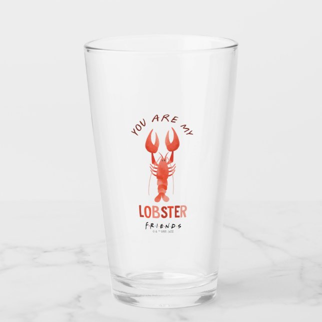 Verre FRIENDS™ | You Are My Lobster Watercolor Graphic (Devant)
