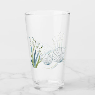 Verre Frontière des coquillages et des algues