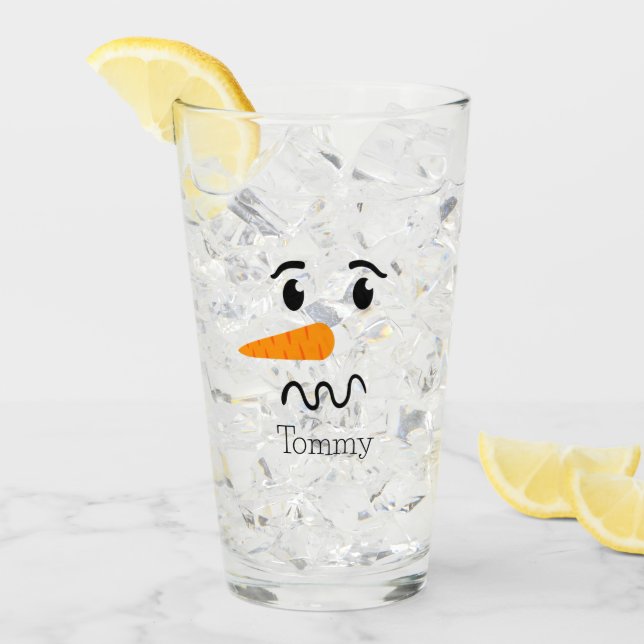 Verre Frosty, le Snowman, face confuse (Devant glace)