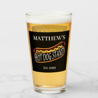 Verre Fun Hot Dog Stand Drinkware Soda Beer Pint