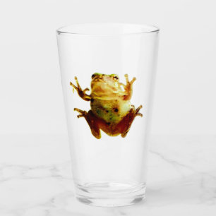 Verre Funky Frog Toad Green Glass Cup