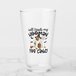Verre Funky Golden Dog Halloween Ghost Éffrayant