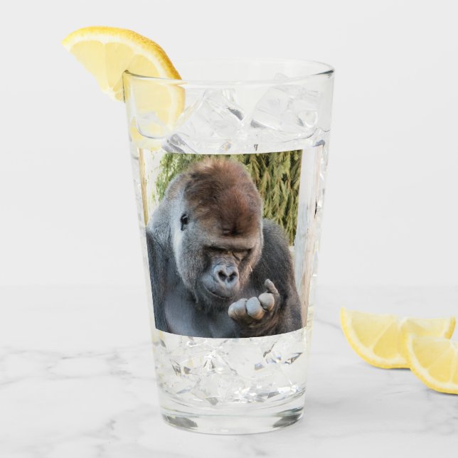 VERRE FUNNY GORILLA (Devant glace)