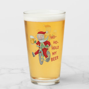 Verre Funny Noël Père Noël Ho Ho Humour de la bière Ho H