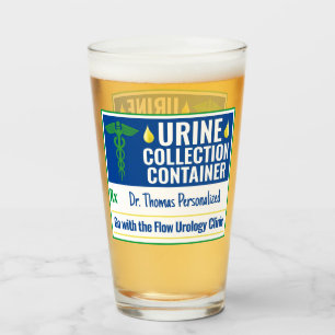 Verre Funny Novelty Doctor Nurse Collection d'urine pers