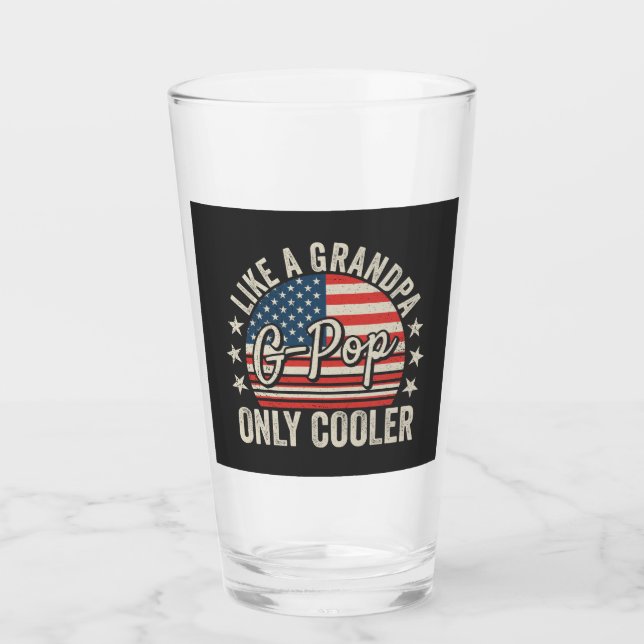 Verre G-Pop comme un grand-père seulement Glacière USA D (Devant)