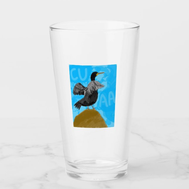 Verre Gagnante du concours d'art Jade Marin (Devant)