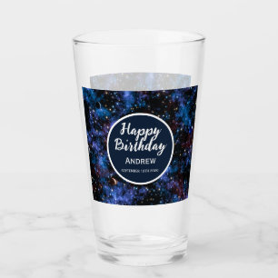 Verre Galaxies colorées, étoiles et planètes