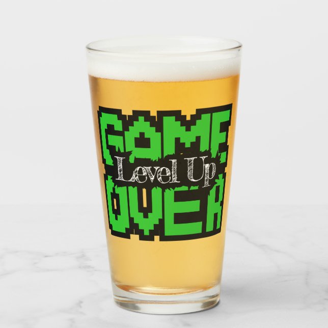 Verre Game Over, Level Up : Aventure rétro en sandbox pi (Devant (rempli))