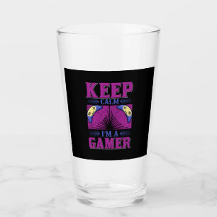 Verre Gamer Art Garder Le Calme Je Suis Un Gamer