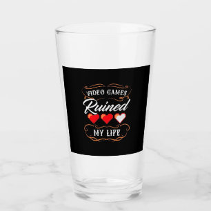 Verre Gamer Gift   Jeux Vidéo ruiné ma vie