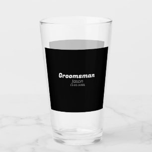 Verre garçon d'honneur enterrement de vie de jeune fille