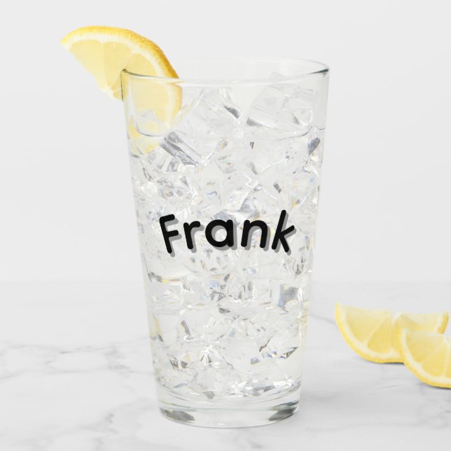 Verre Garçons appelés Frank, (Devant glace)