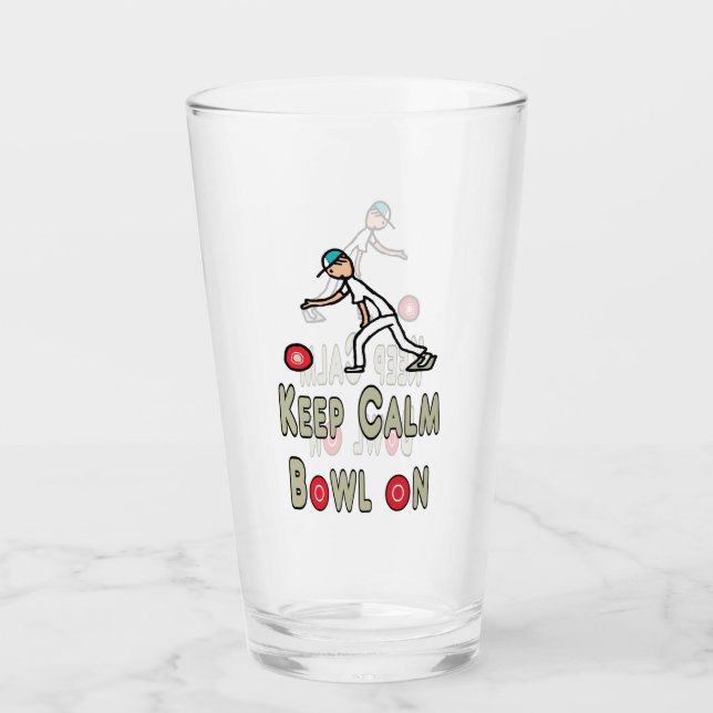 Verre Gardez Le Calme Pelouse Bowles (Devant)