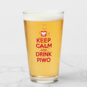Verre Gardez le polonais calme de Piwo de boissons