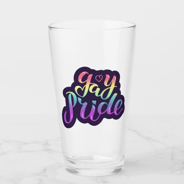 Verre Gay pride (Devant)