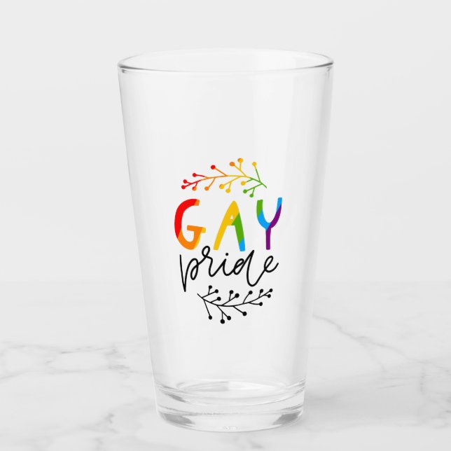Verre Gay pride (Devant)