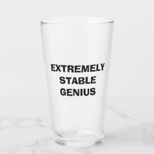 Verre Genius Génie Extrêmement Stable Drôle Trump Citati