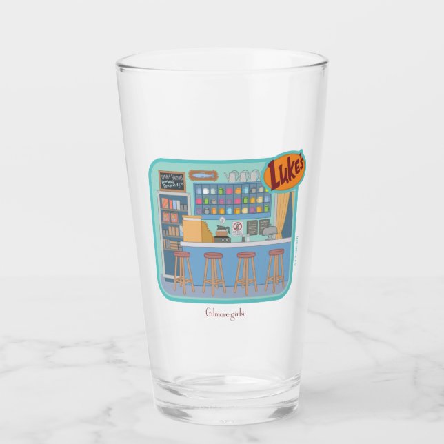 Verre Gilmore Girls | Luke's Diner Graphic (Devant)