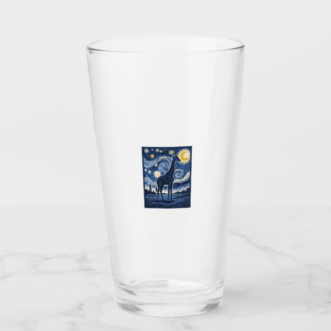Verre Girafe Nuit Étoilée Vintage (Devant)