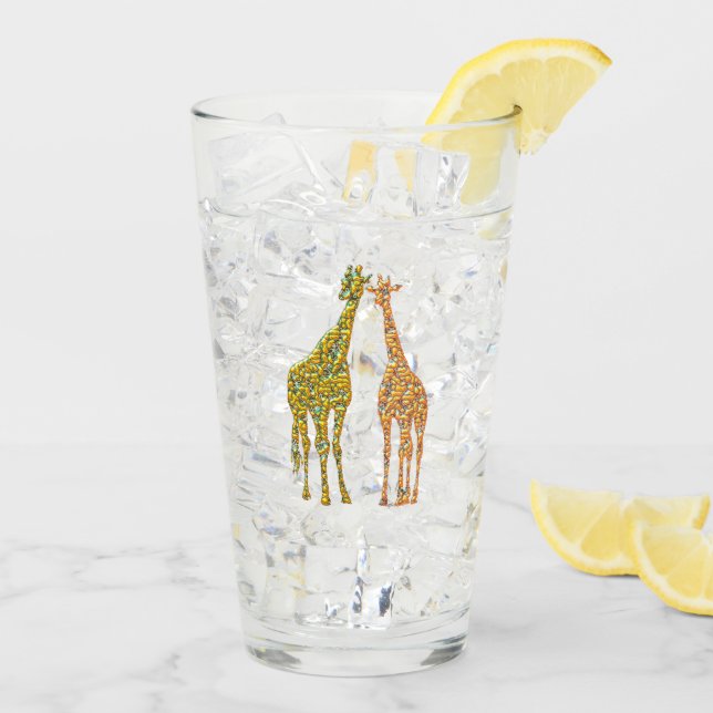 Verre Giraffes 1 (Dos glace)