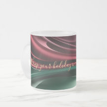 Verre givré mug dans un graphique stylé