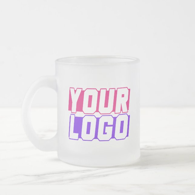 Verre givré Personnalisé Logo Mug Personnalisé! (Gauche)