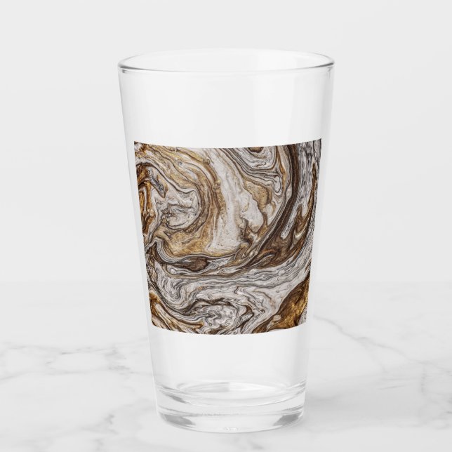 Verre glamour 001 couleurs marron liquide (Devant)
