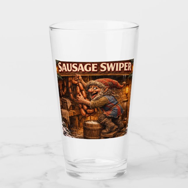 Verre Glouton de saucisse Yule Lad  (Devant)