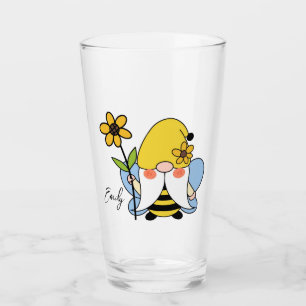Verre Gnome mignonne aux tournesols