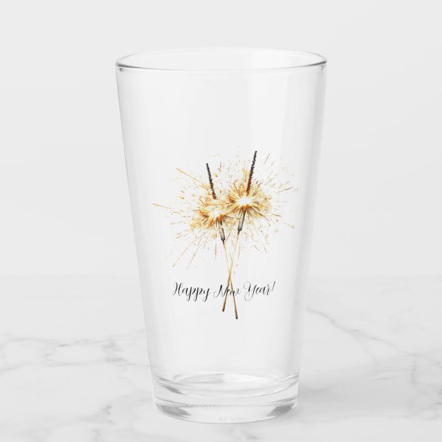 Verre Gold New Year's Eve Day Celebration Sparklers (Devant)