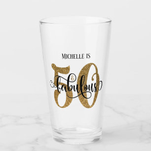 Verre Gold Parties scintillant 50 & Fabulous Birthday wi
